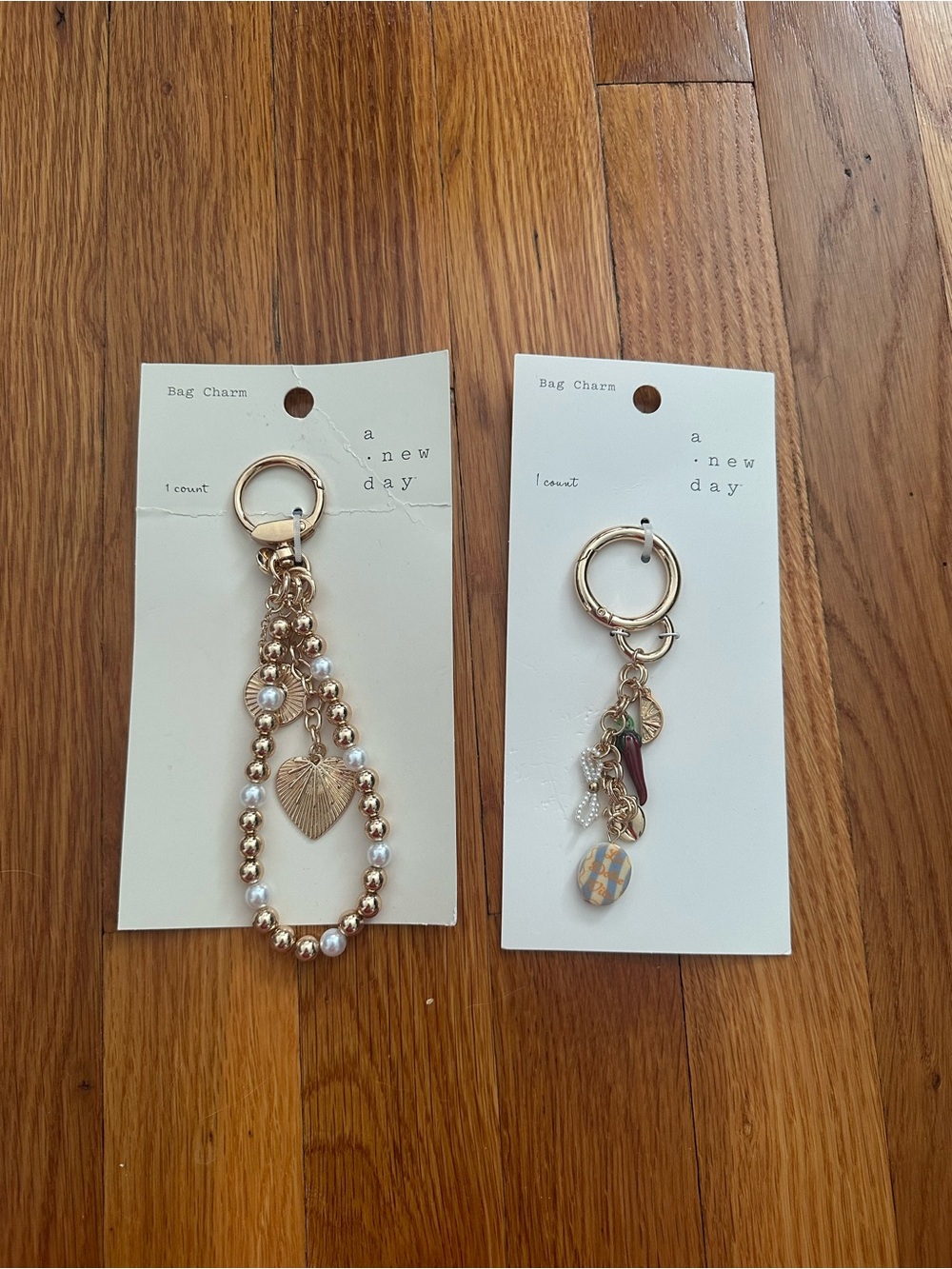 Set of Two Target Bag Charms NWT